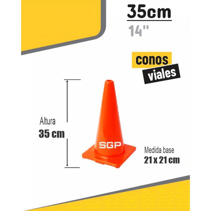 CONOS VIALES DE 35 CENTIMETROS